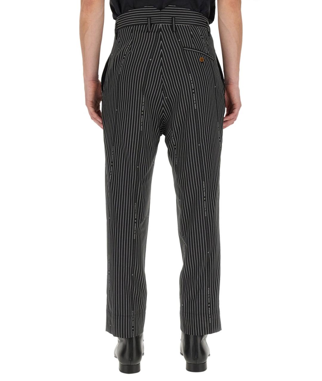 VIVIENNE WESTWOOD Черные шерстяные повседневные брюки, фото 4