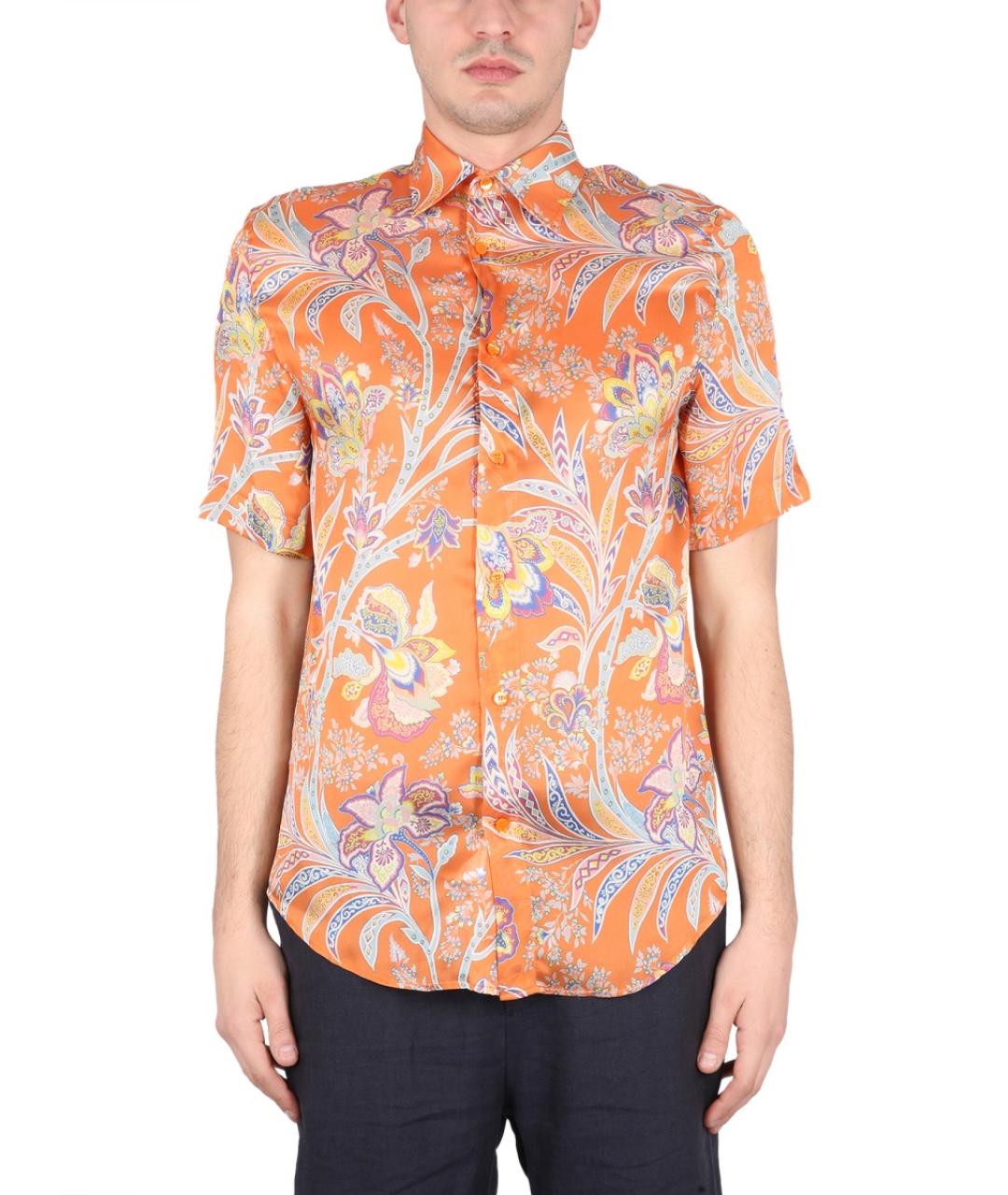 ETRO Оранжевая кэжуал рубашка, фото 2