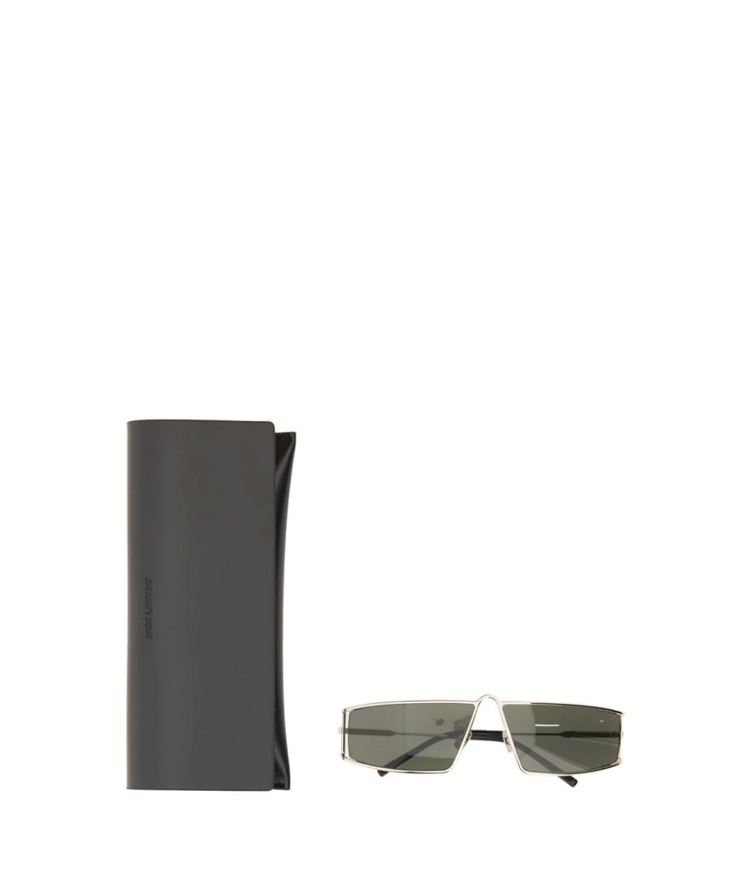 SAINT LAURENT Серебряные солнцезащитные очки, фото 3