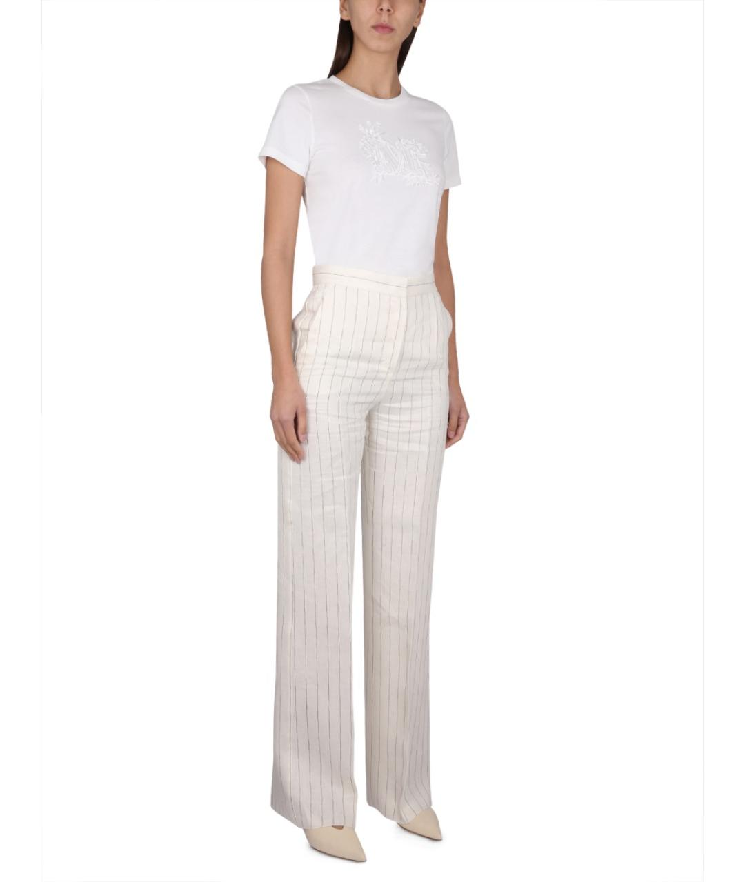 MAX MARA Белая хлопковая блузы, фото 3