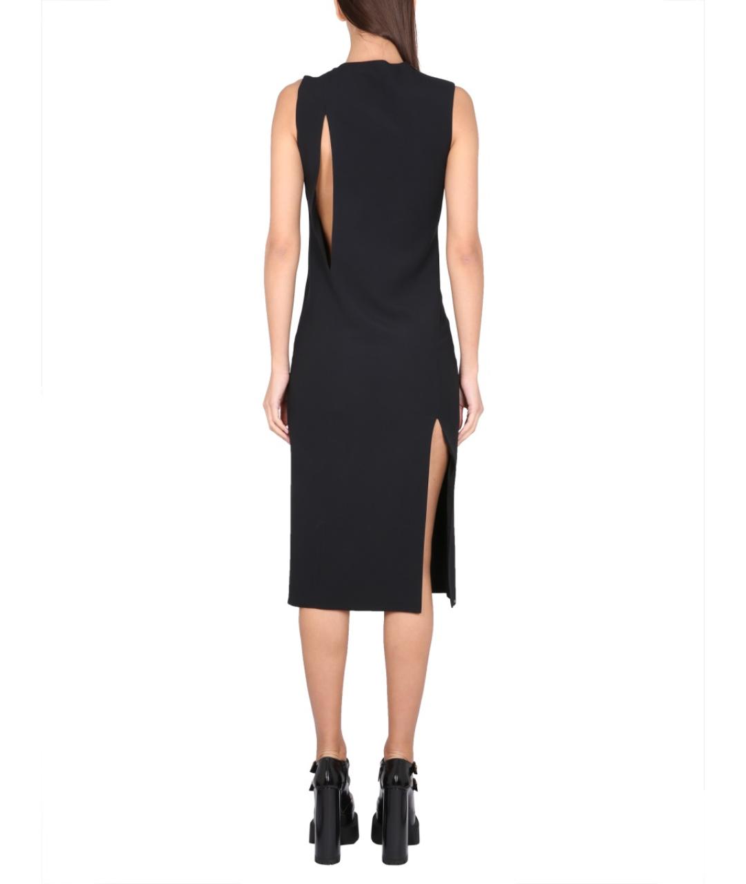 VERSACE Черное ацетатное повседневное платье, фото 4