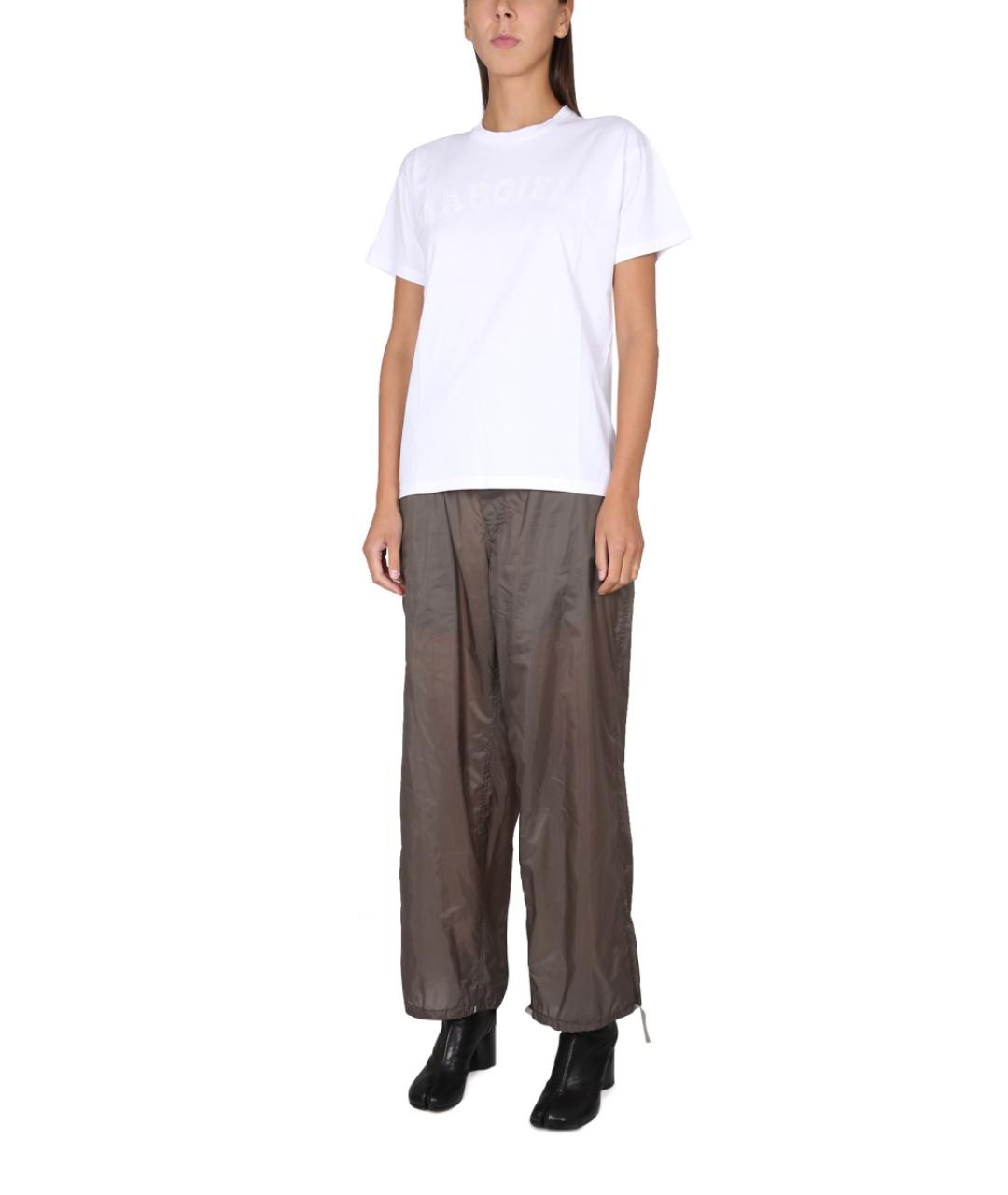 MAISON MARGIELA Белая хлопковая футболка, фото 2