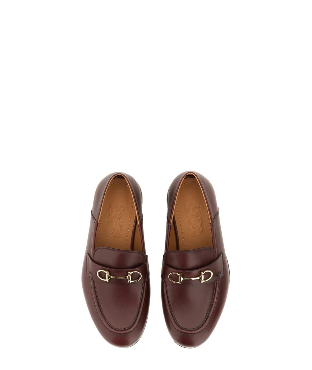 FERRAGAMO Коричневые кожаные лоферы, фото 2