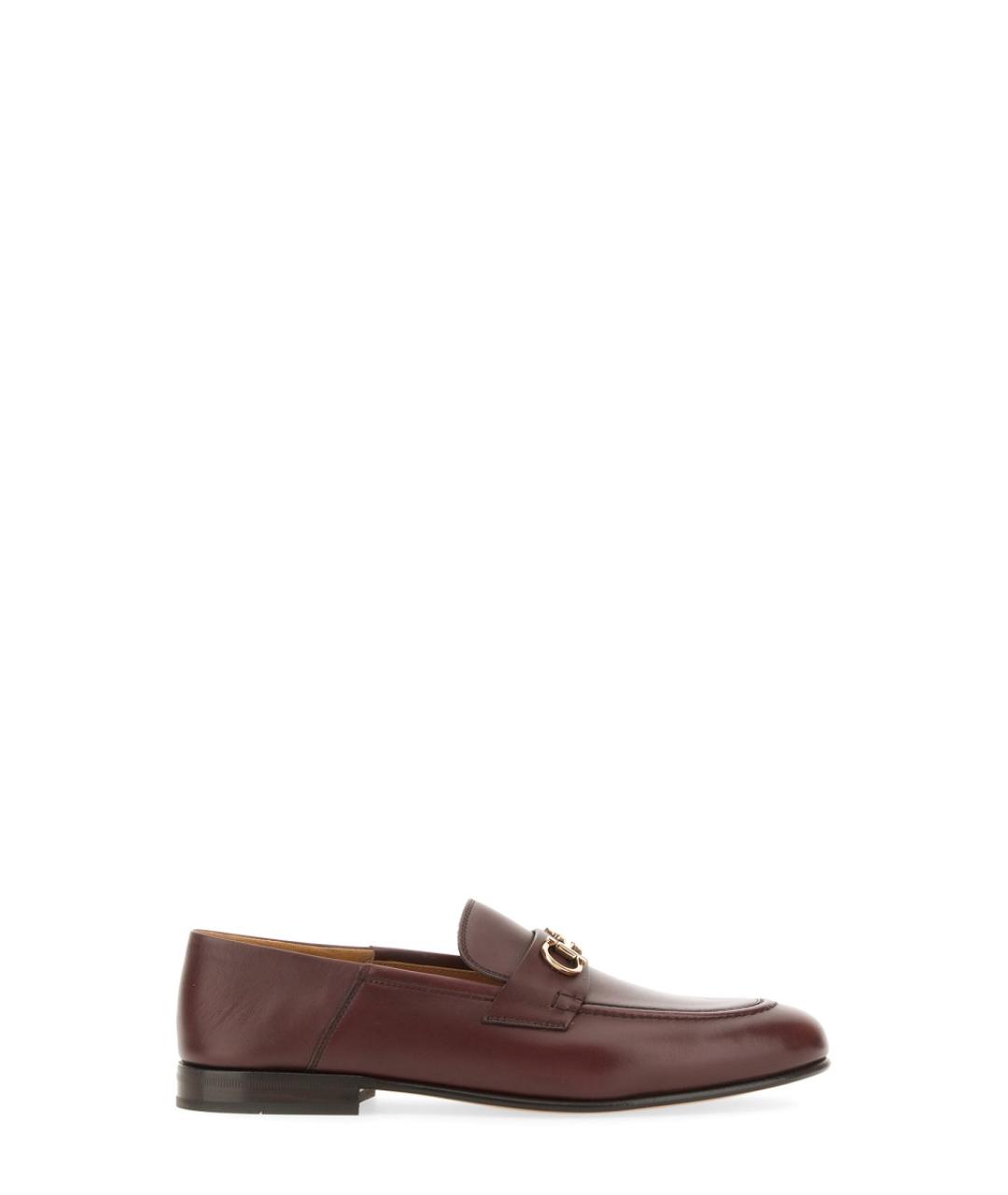FERRAGAMO Коричневые кожаные лоферы, фото 1