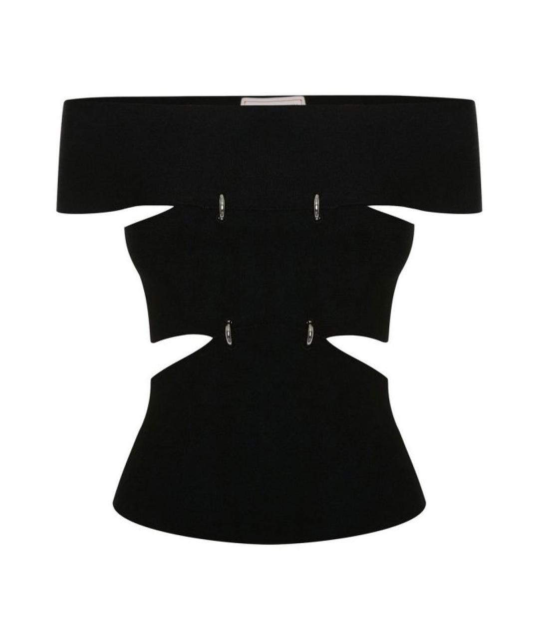 ALEXANDER MCQUEEN Черная вискозная блузы, фото 1