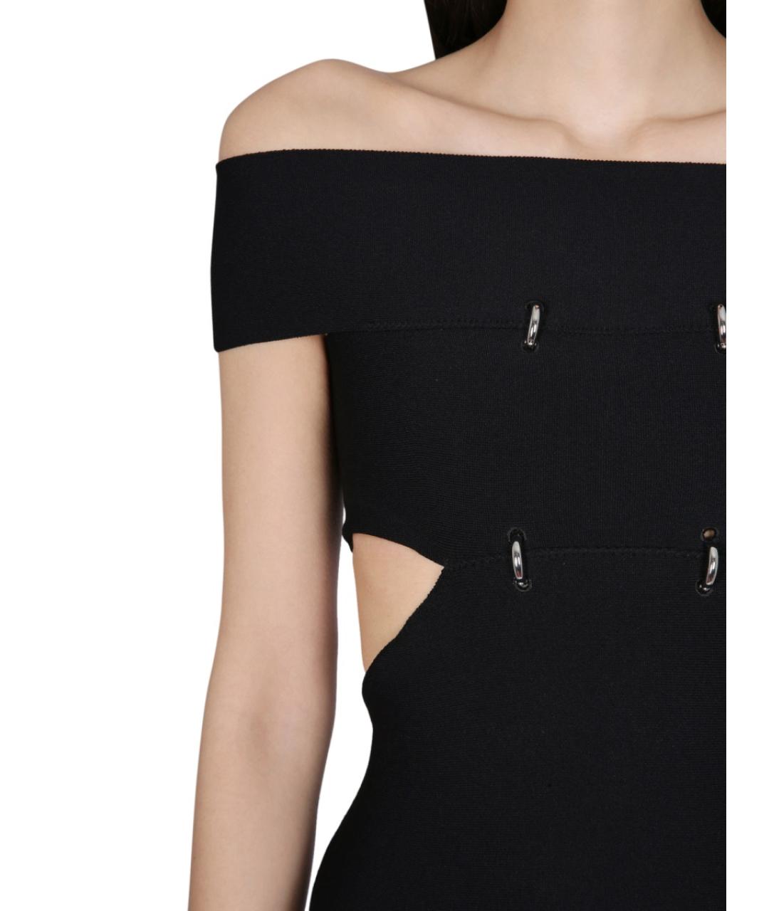 ALEXANDER MCQUEEN Черная вискозная блузы, фото 5