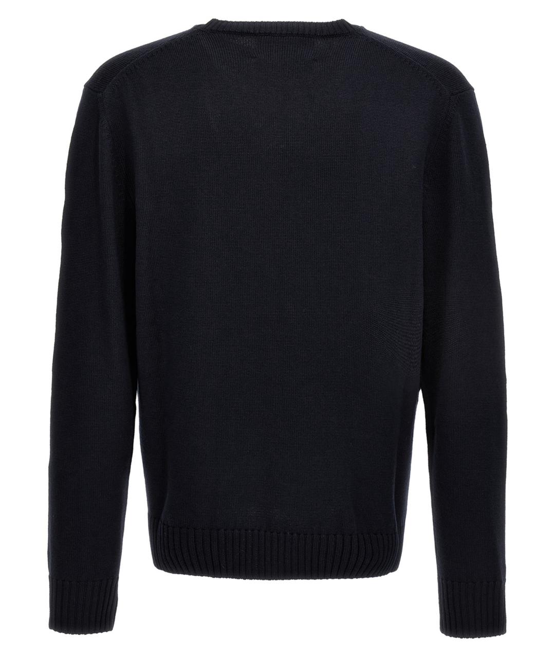 BALLANTYNE Синий шерстяной джемпер / свитер, фото 2