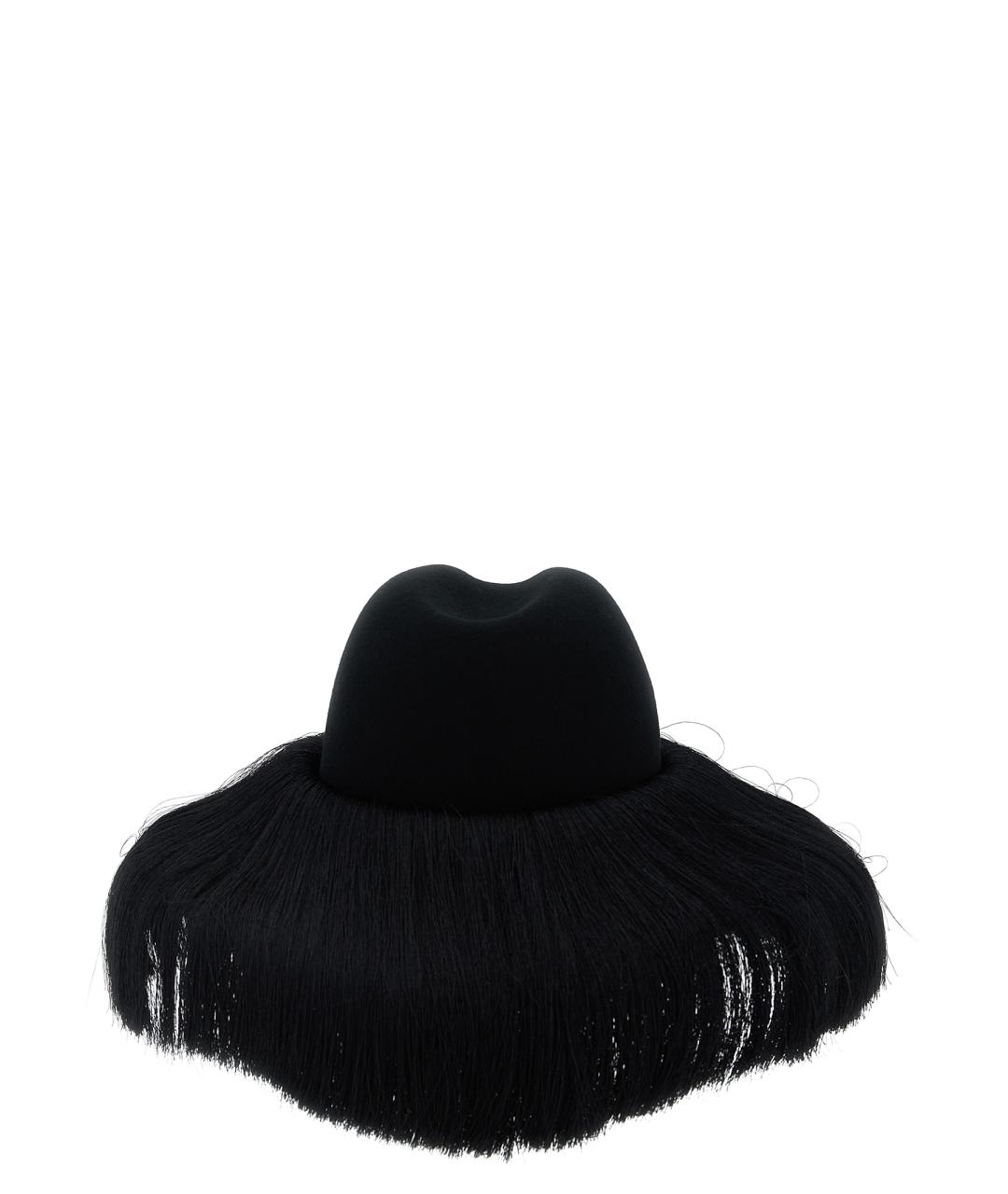 COMME DES GARÇONS Черная шерстяная шляпа, фото 3