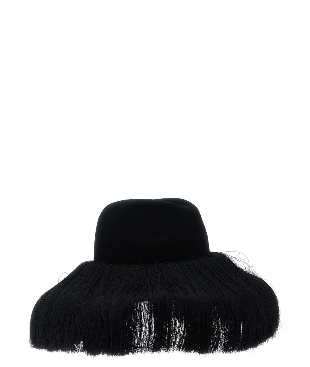 COMME DES GARÇONS Черная шерстяная шляпа, фото 2