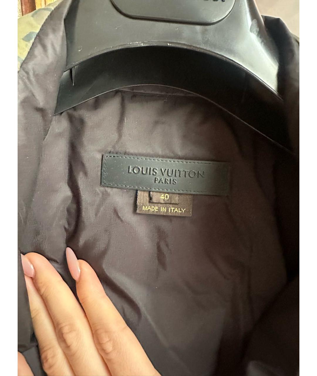 LOUIS VUITTON Хаки полиамидовая куртка, фото 4