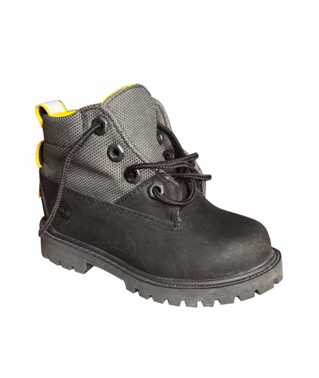 TIMBERLAND Черные нубуковые ботинки, фото 1