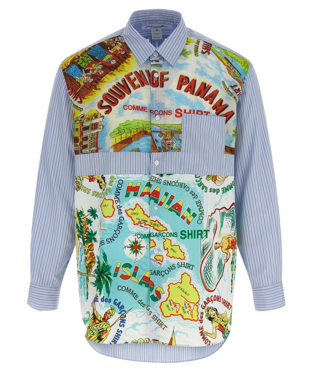 COMME DES GARÇONS SHIRT Мульти хлопковая кэжуал рубашка, фото 1