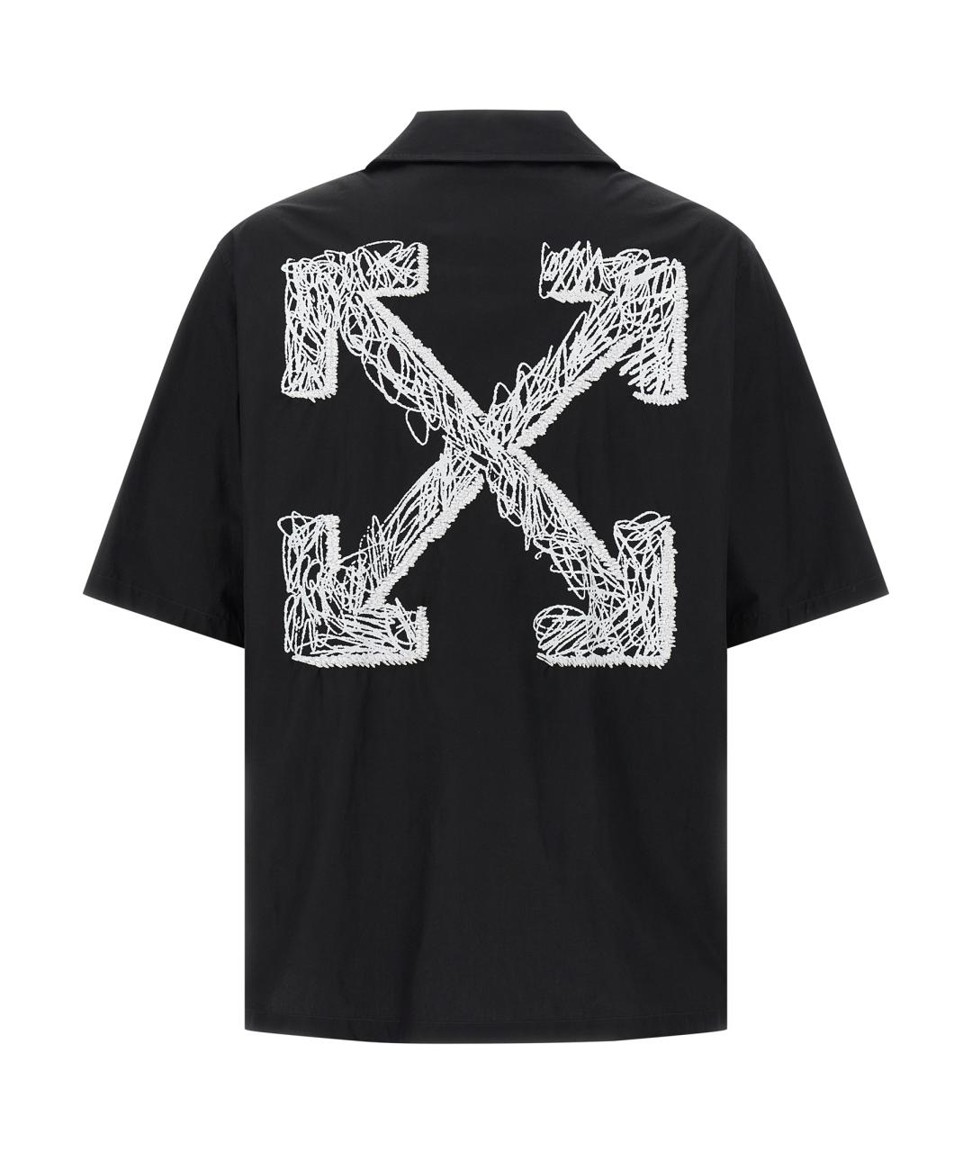 OFF-WHITE Белая хлопковая кэжуал рубашка, фото 2