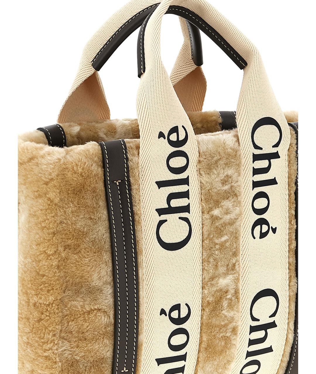 CHLOE Бежевая сумка тоут, фото 3