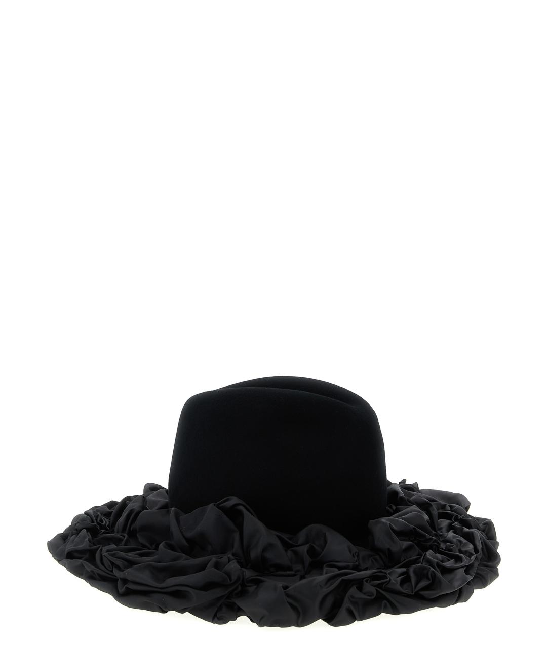 COMME DES GARÇONS Черная шерстяная шляпа, фото 2