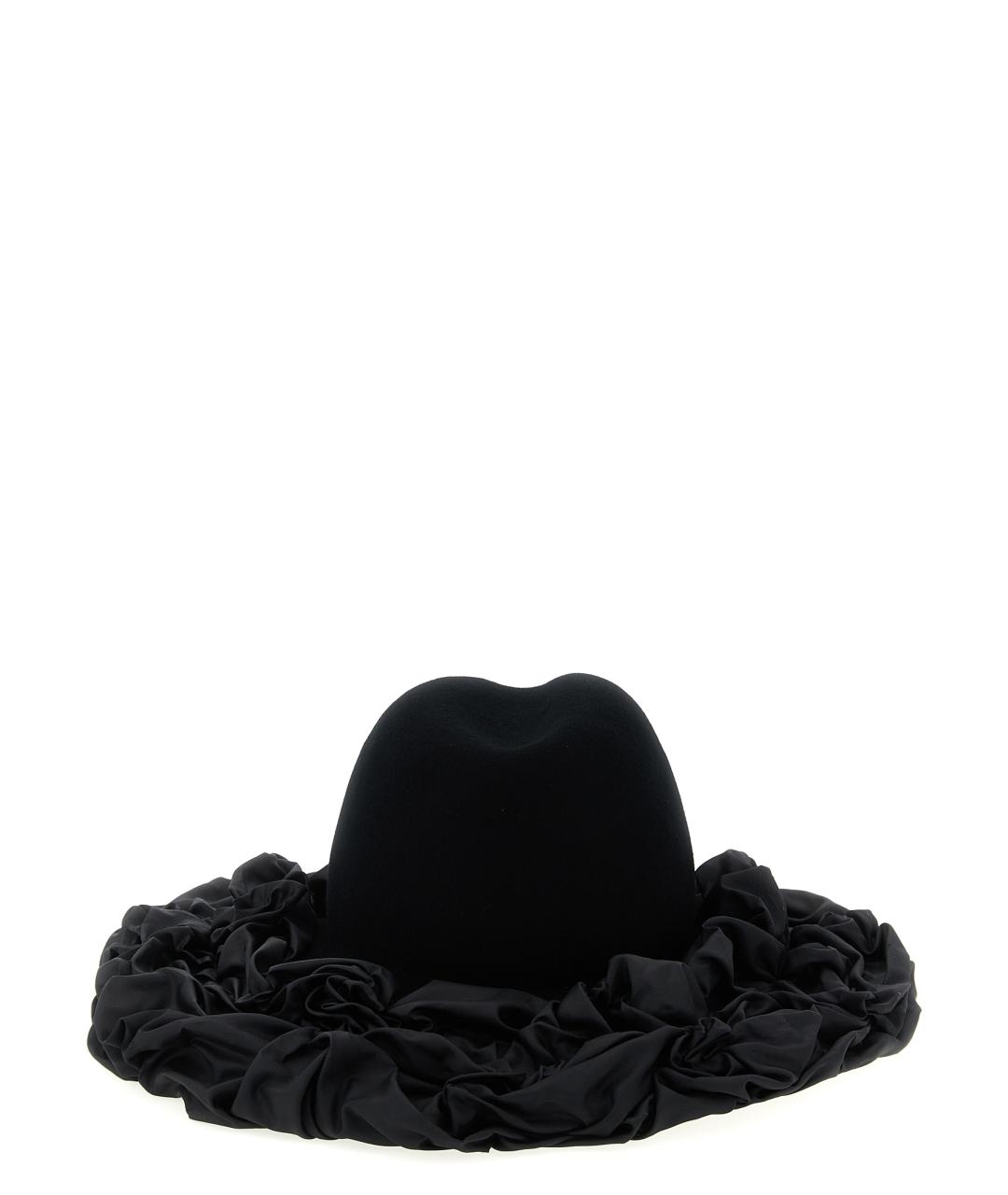 COMME DES GARÇONS Черная шерстяная шляпа, фото 3