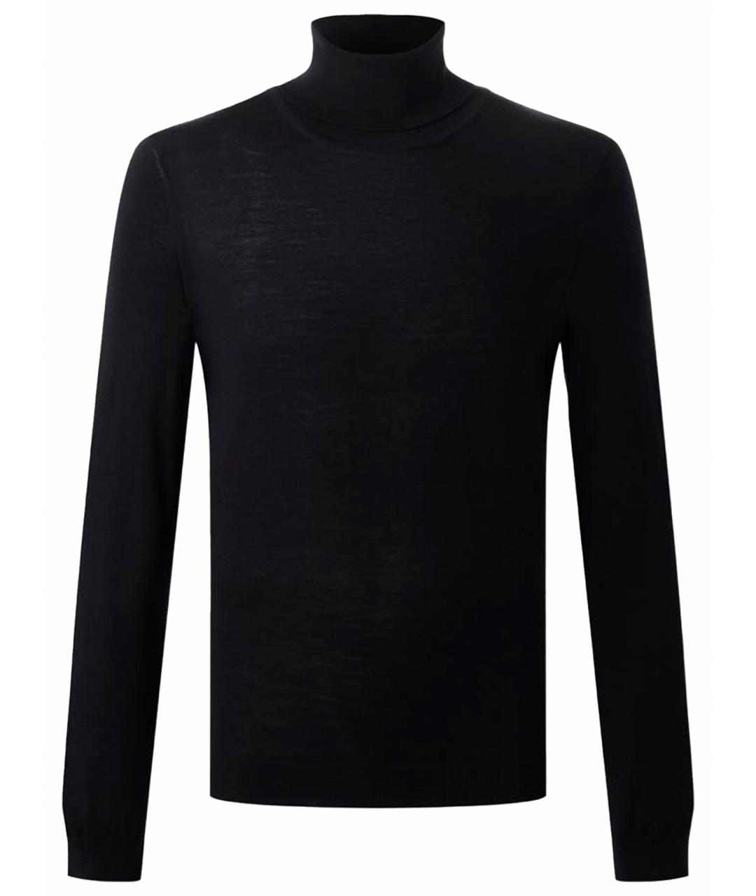 HUGO BOSS Темно-синяя шерстяная водолазка, фото 1