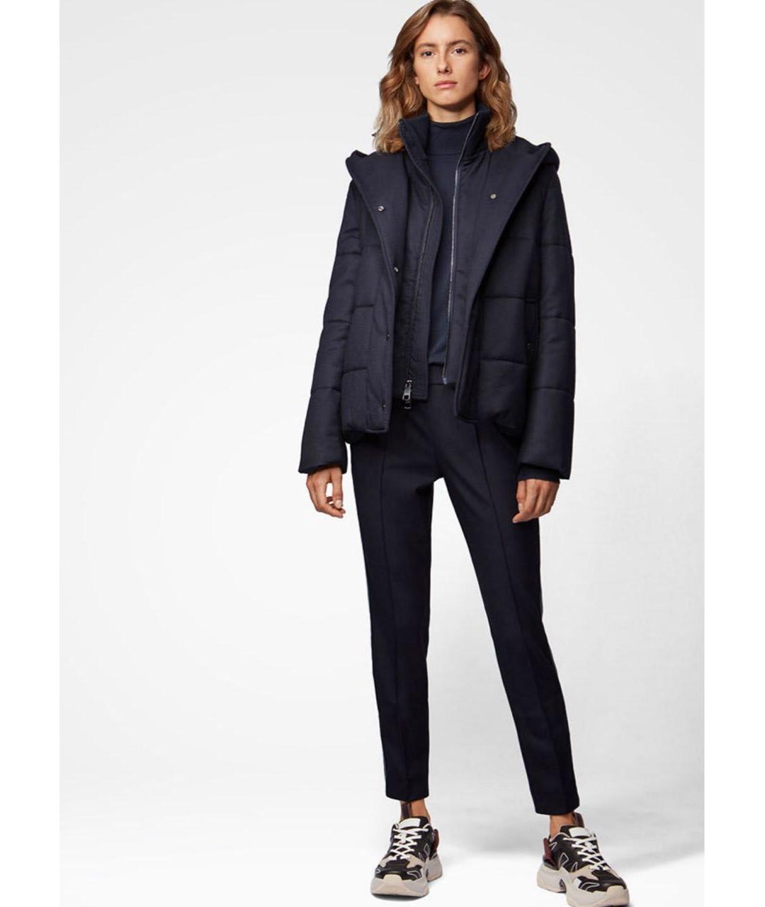 HUGO BOSS Темно-синяя шерстяная водолазка, фото 7
