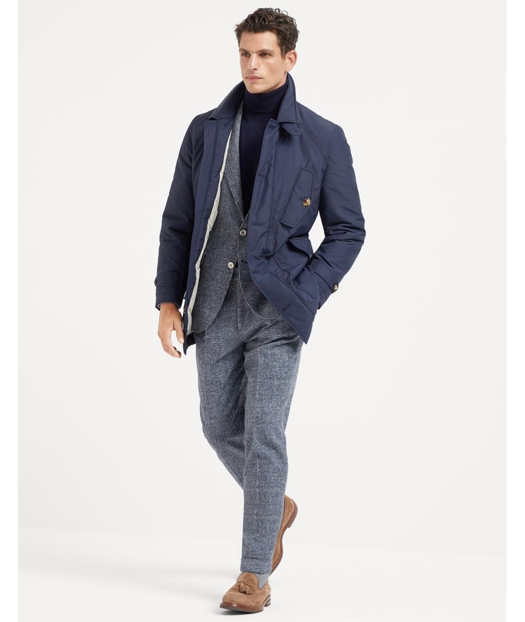 BRUNELLO CUCINELLI Темно-синяя куртка, фото 5