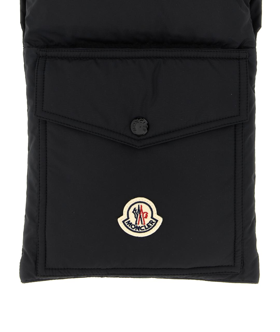 MONCLER Черный шарф, фото 3