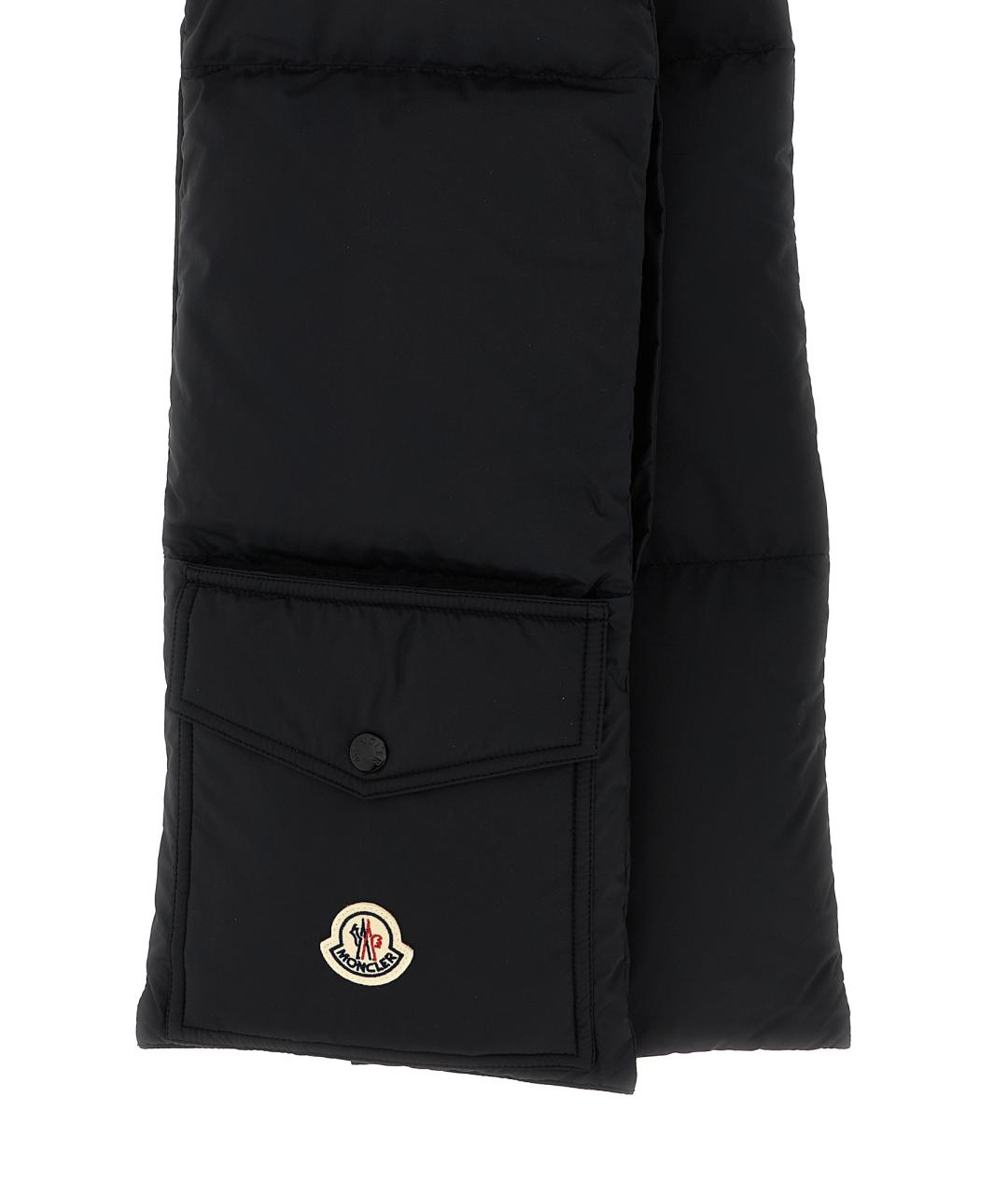 MONCLER Черный шарф, фото 2