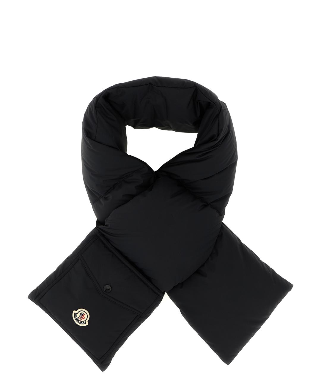 MONCLER Черный шарф, фото 1