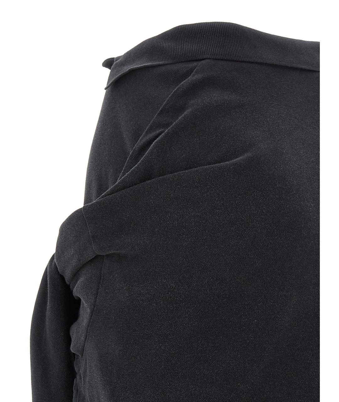 BALENCIAGA Черная хлопковая юбка мини, фото 4