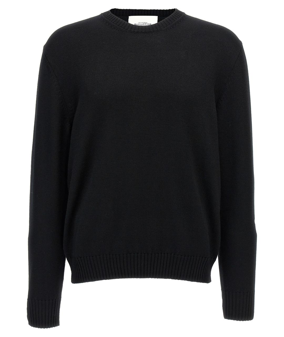 BALLANTYNE Черный шерстяной джемпер / свитер, фото 1