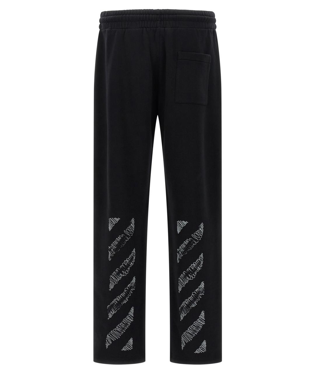 OFF-WHITE Белые хлопковые повседневные брюки, фото 2