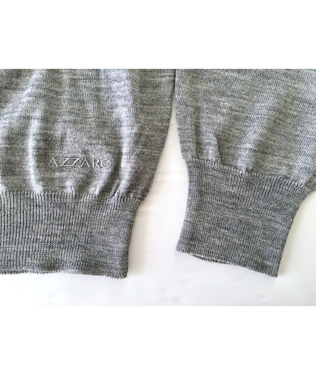 AZZARO Серый шерстяной джемпер / свитер, фото 7