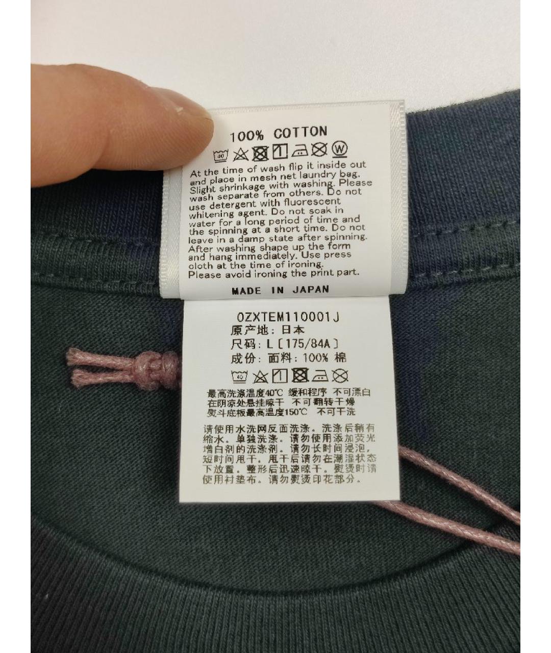 A BATHING APE Черная хлопковая футболка, фото 6