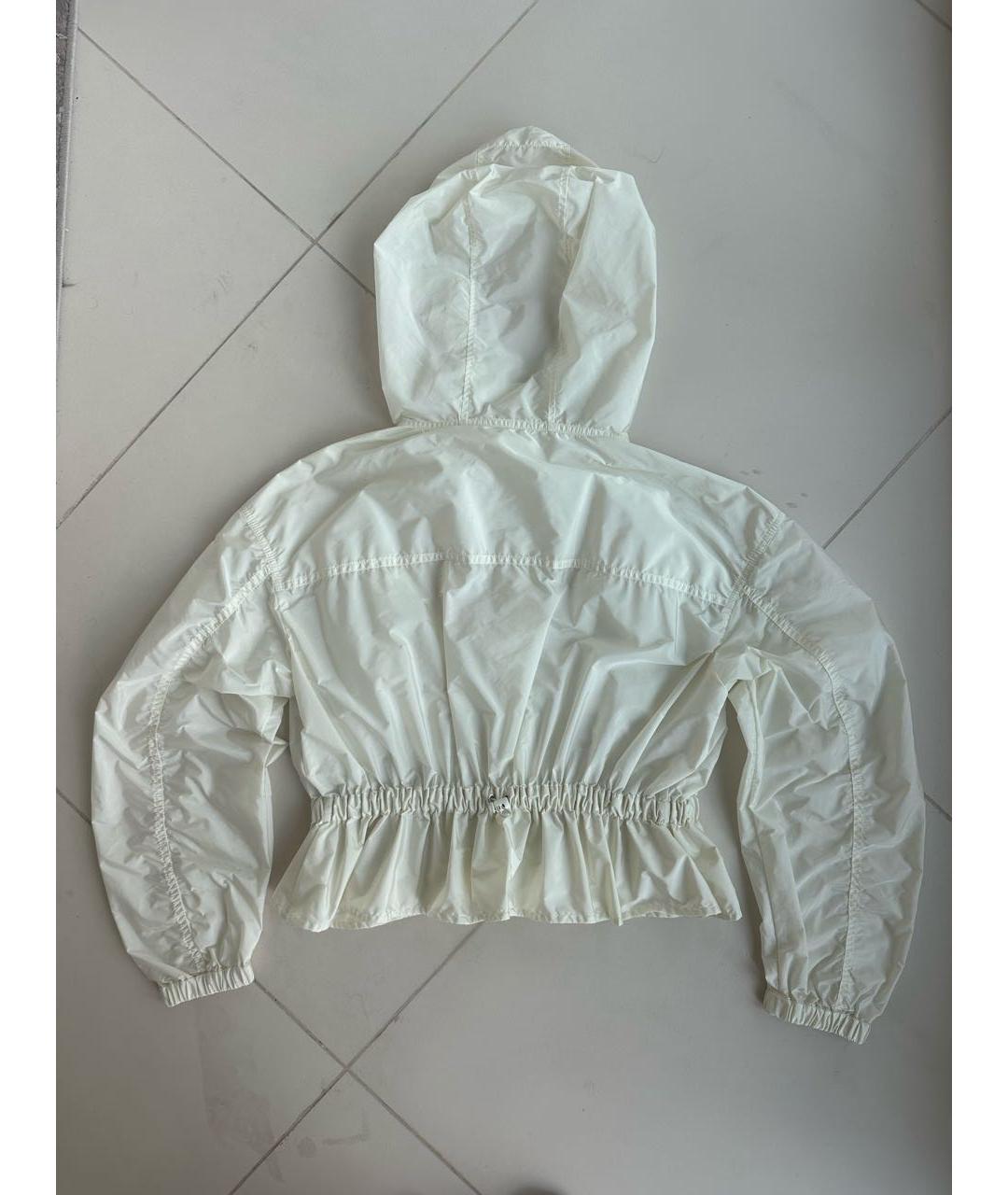 MONCLER Белая полиамидовая куртка, фото 2