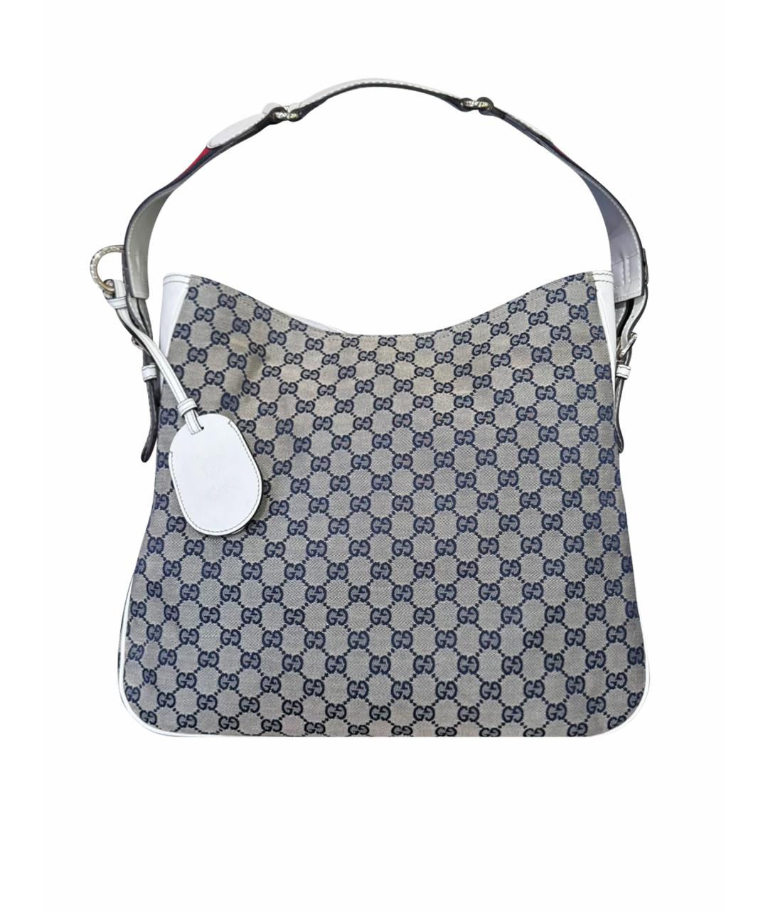 GUCCI Бежевая тканевая сумка с короткими ручками, фото 1