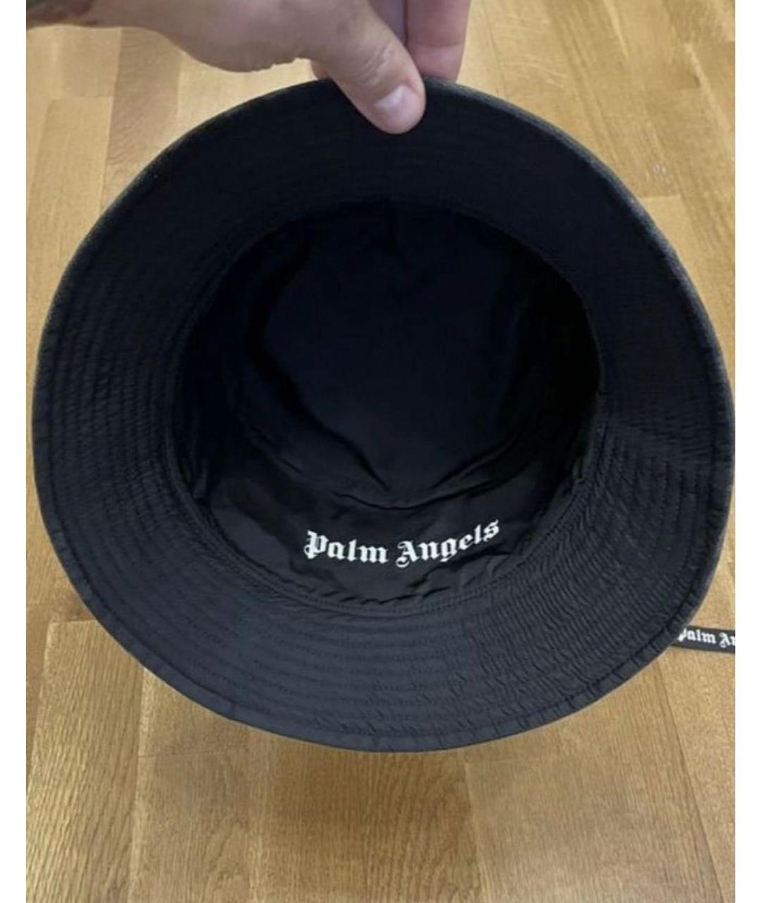PALM ANGELS Черная хлопковая шляпа, фото 3