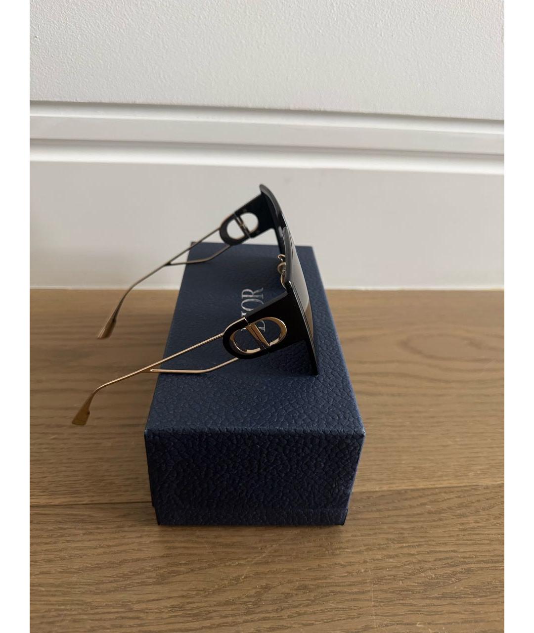 CHRISTIAN DIOR Черные пластиковые солнцезащитные очки, фото 3