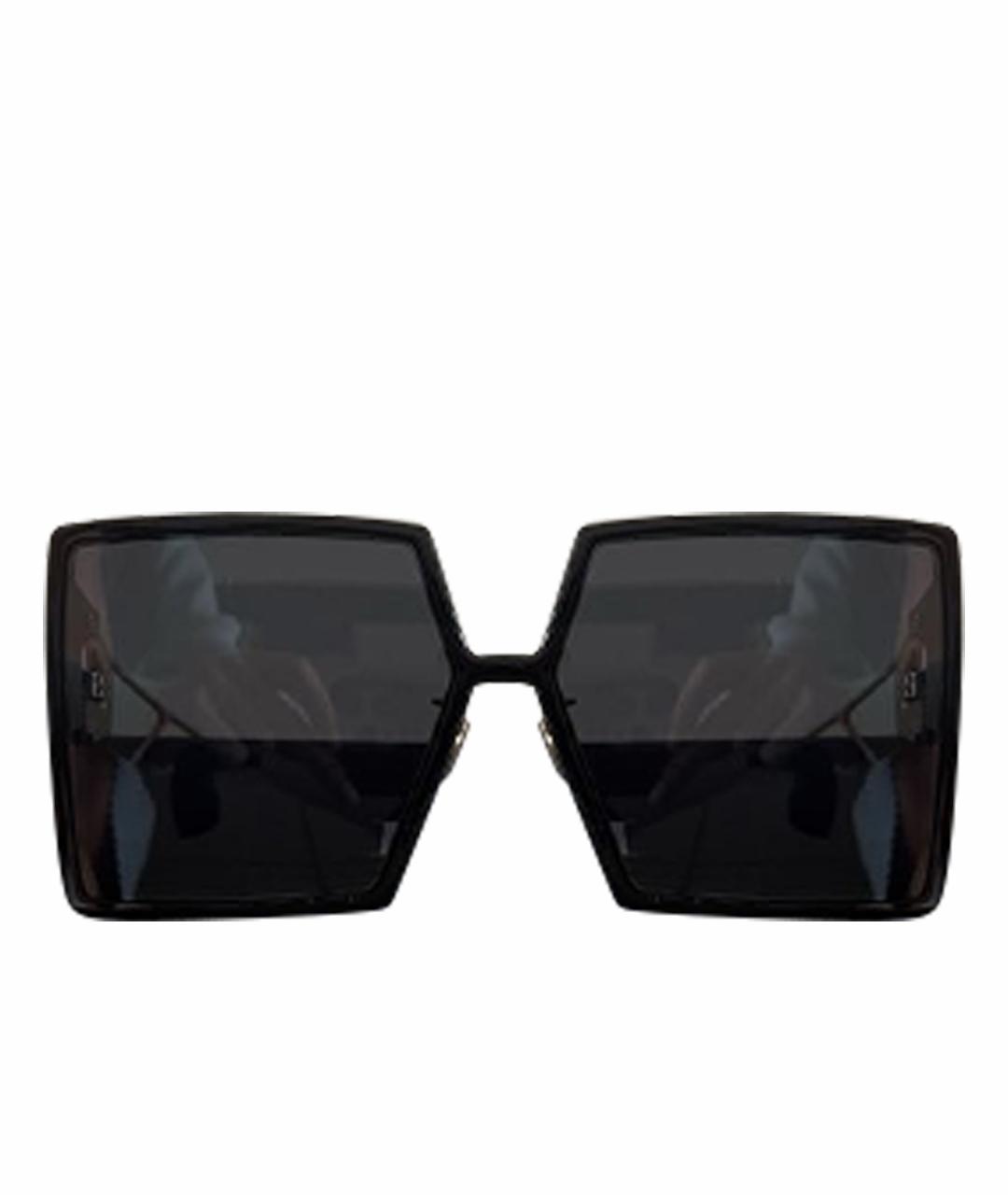 CHRISTIAN DIOR Черные пластиковые солнцезащитные очки, фото 1