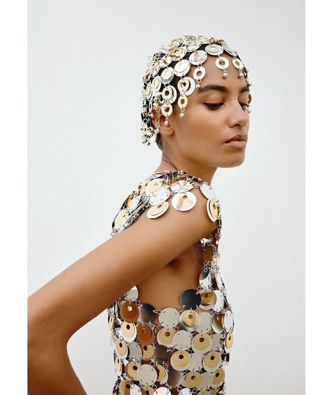 PACO RABANNE Серебряная блузы, фото 6