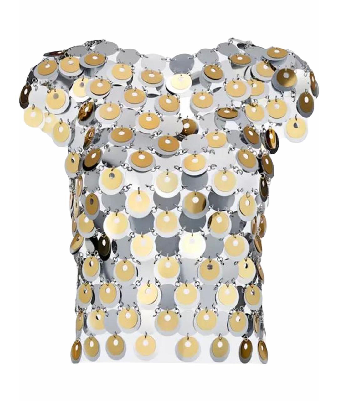 PACO RABANNE Серебряная блузы, фото 1