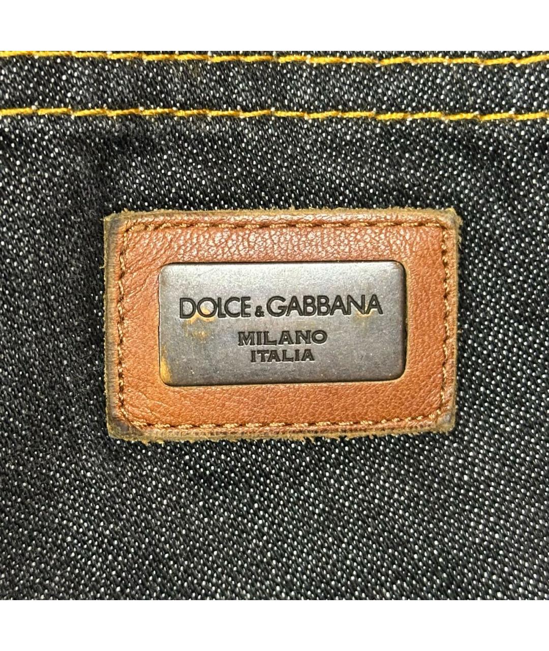 DOLCE&GABBANA Хлопковые прямые джинсы, фото 4