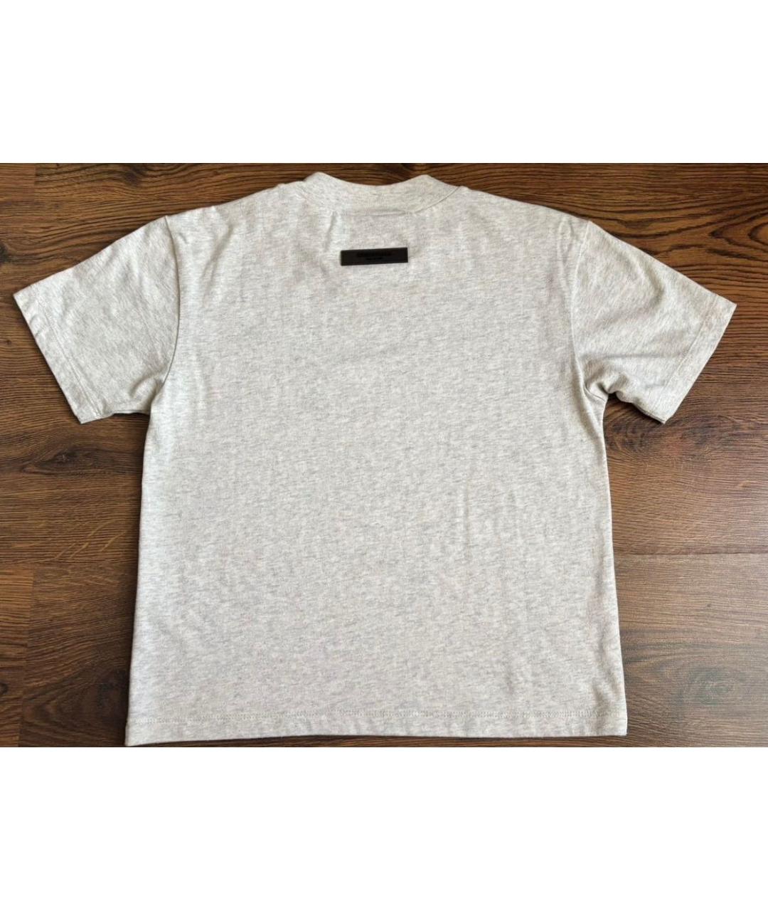 FEAR OF GOD ESSENTIALS Серая хлопковая футболка, фото 2