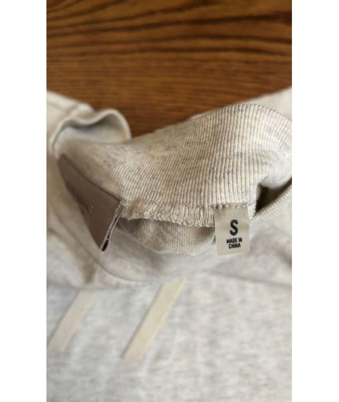FEAR OF GOD ESSENTIALS Серая хлопковая футболка, фото 5