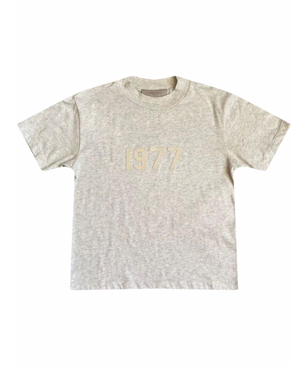 FEAR OF GOD ESSENTIALS Серая хлопковая футболка, фото 1