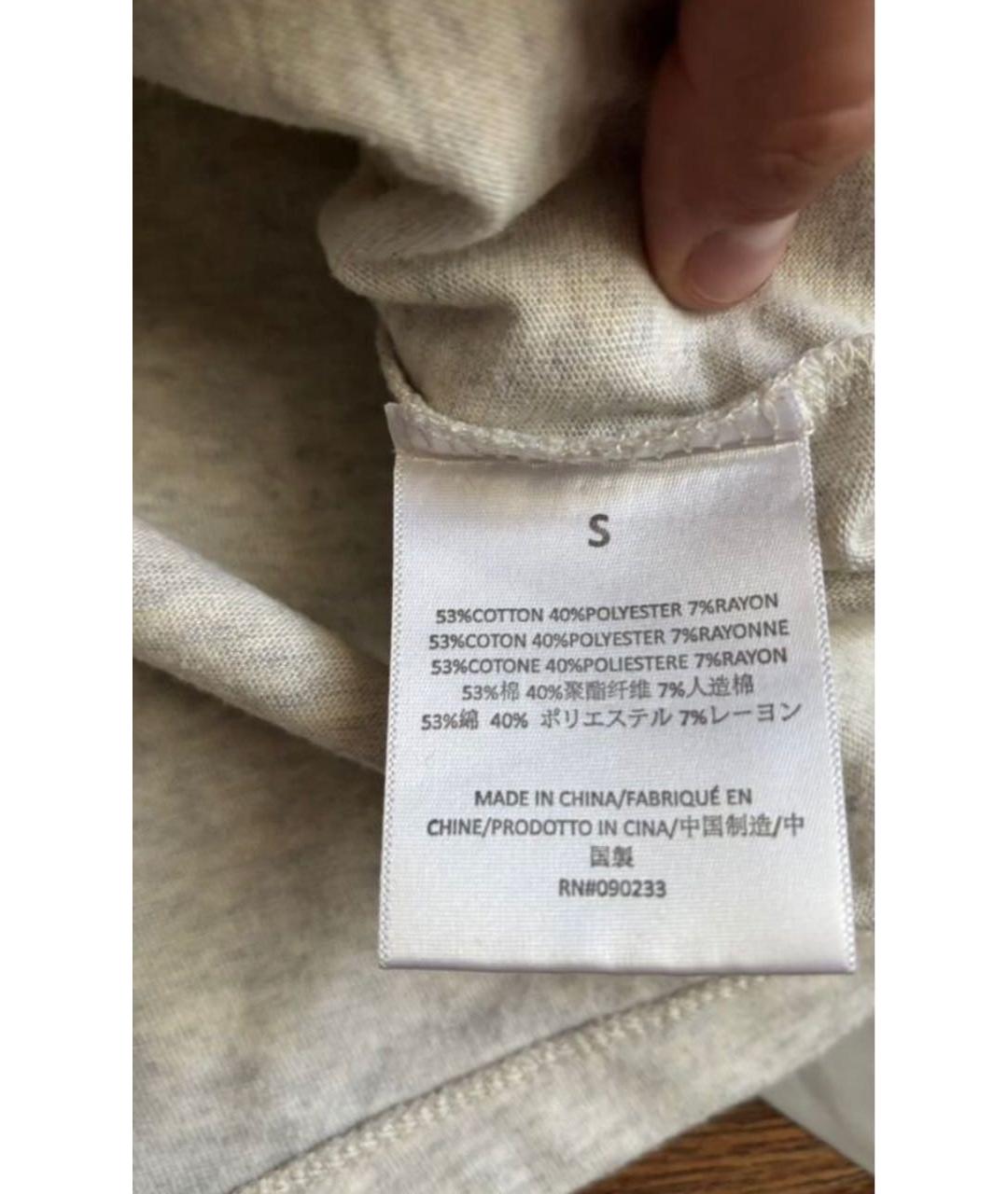 FEAR OF GOD ESSENTIALS Серая хлопковая футболка, фото 6