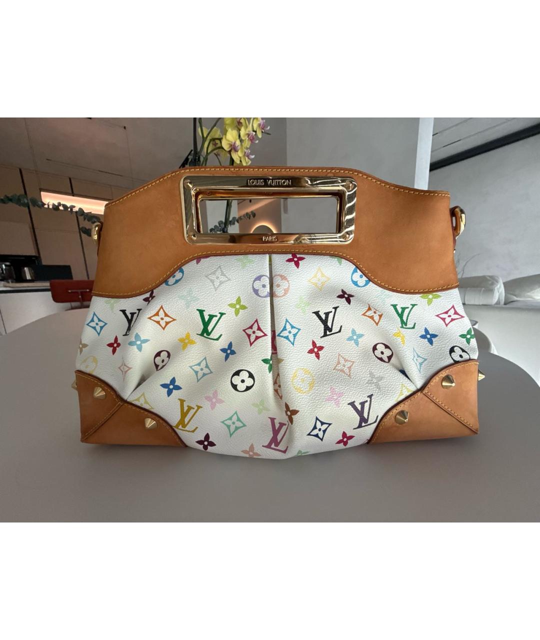 LOUIS VUITTON Белая сумка через плечо, фото 6