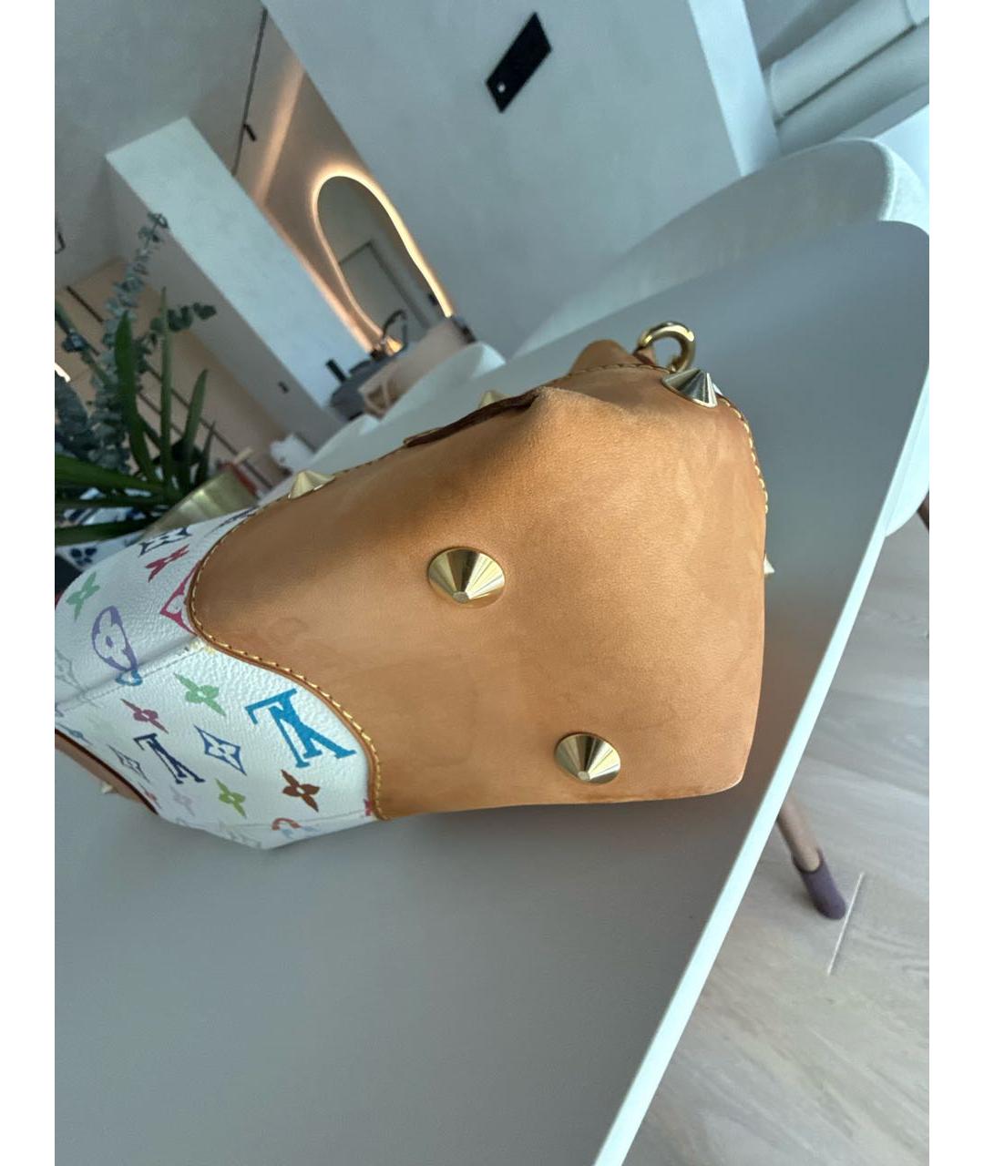 LOUIS VUITTON Белая сумка через плечо, фото 8