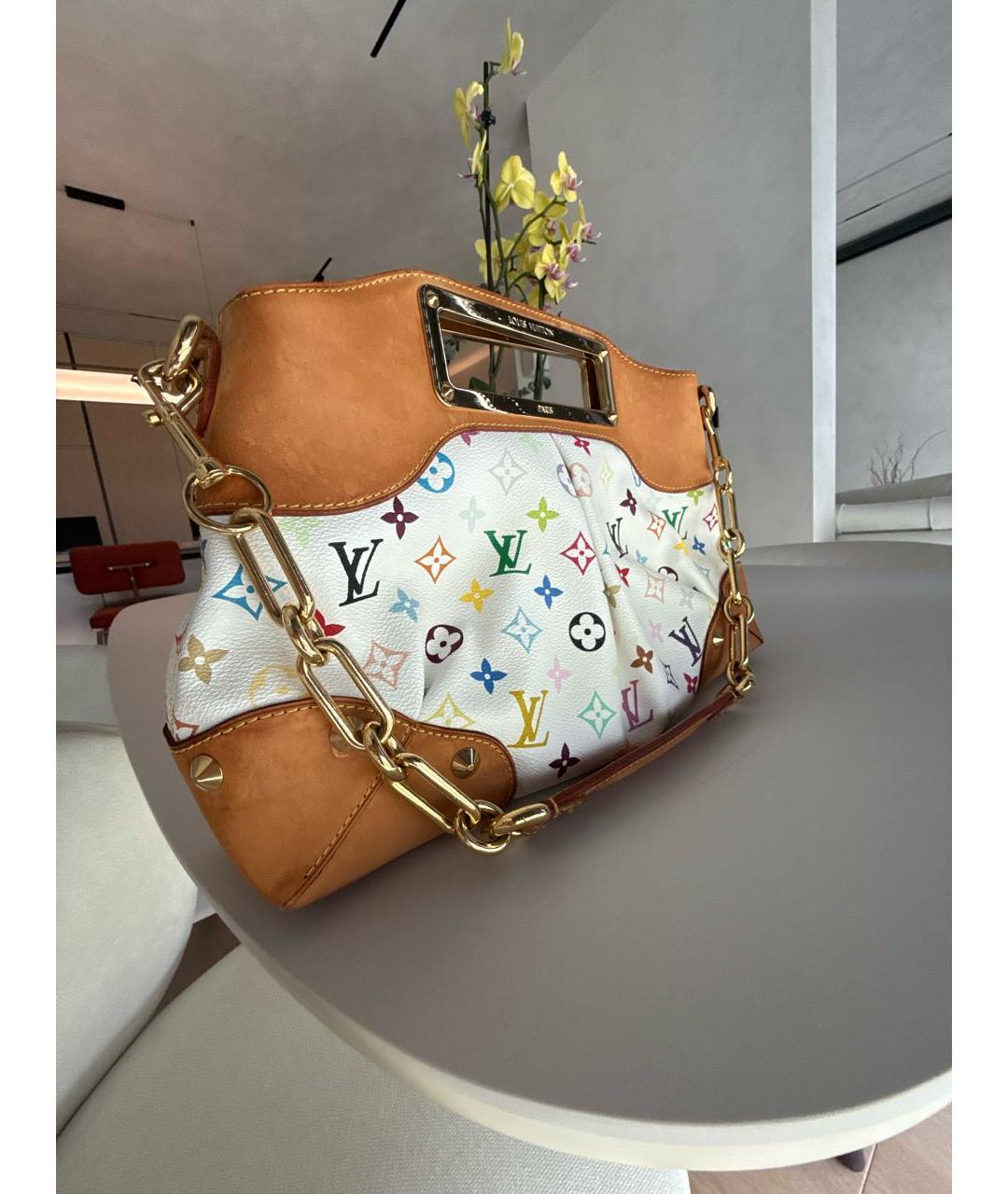 LOUIS VUITTON Белая сумка через плечо, фото 2