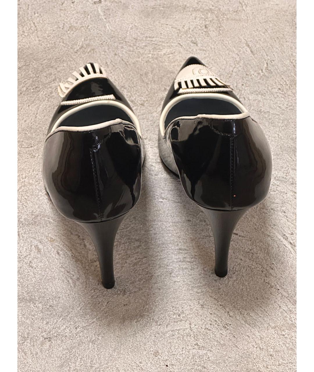 CHIARA FERRAGNI Черные туфли из лакированной кожи, фото 4
