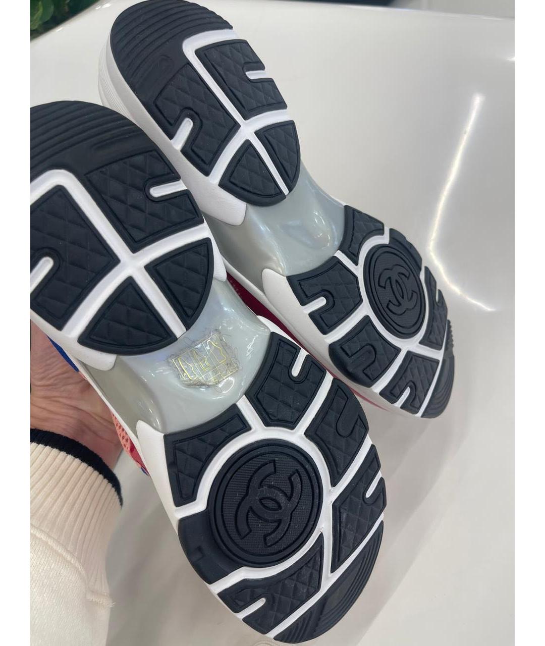 CHANEL Мульти текстильные кроссовки, фото 5