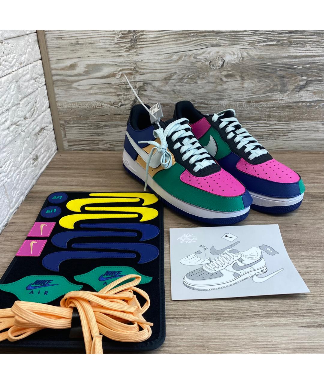 NIKE Мульти кожаные низкие кроссовки / кеды, фото 3