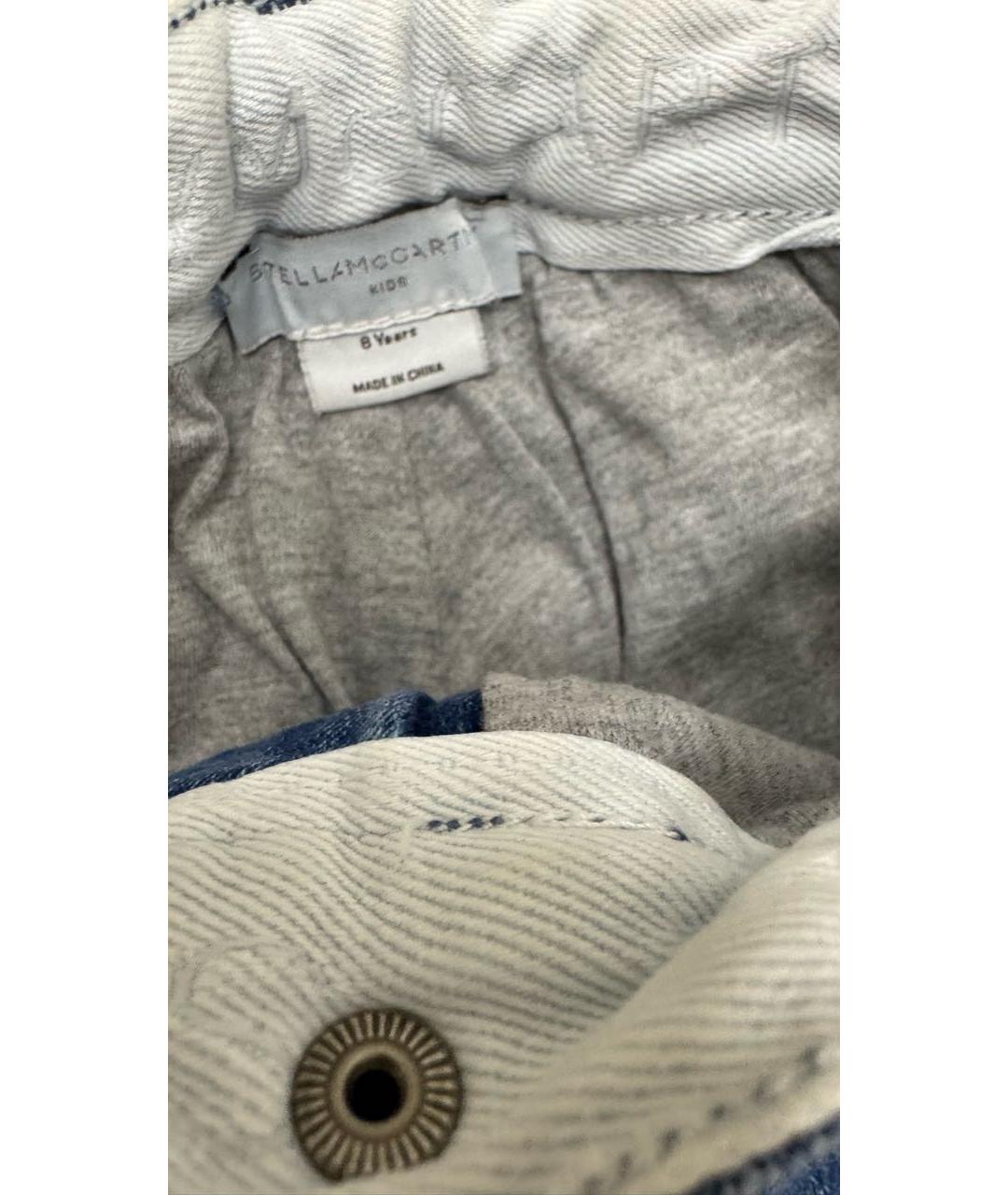 STELLA MCCARTNEY KIDS Синие деним брюки и шорты, фото 3